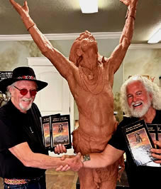Author Phillip B Gottfredson With Scultpturoe Gary Lee Price