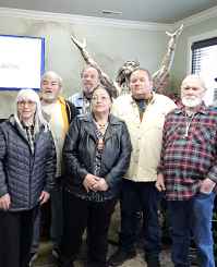 Members of the Timpanogos Nation Council with Mary Meyer